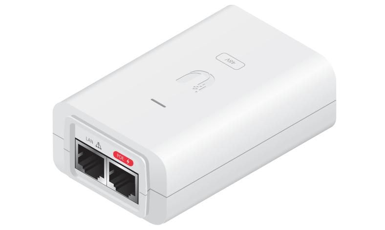 Ubiquiti PoE Injector 24V 24W White POE-24-24W-WH, White, 24 V