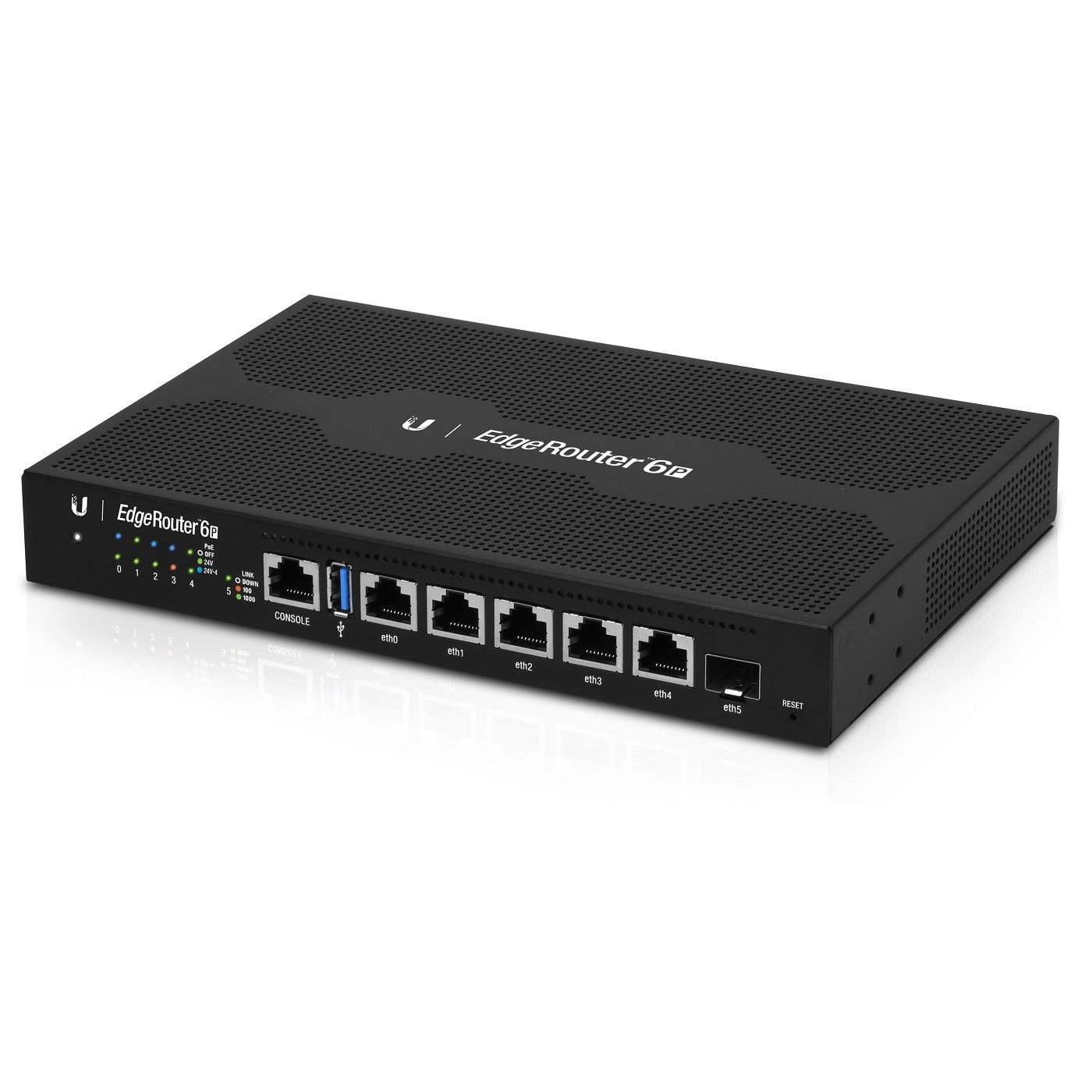 Ubiquiti 6-Port EdgeRouter with PoE EdgeRouter 6P, Ethernet WAN