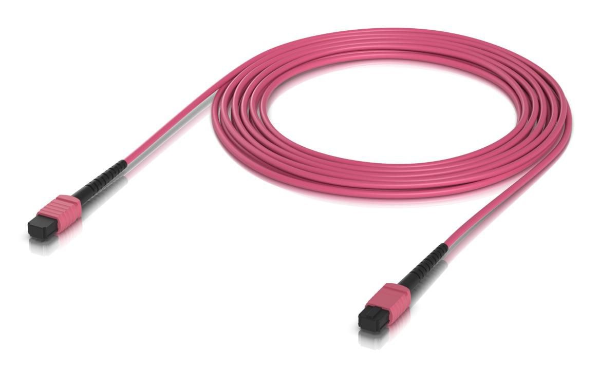 Ubiquiti Indoor OM4 multi-mode fiber patch cable with MPO-12 Type
