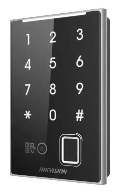 Hikvision DS-K1109DKFB-QR leitor de controlo de acesso preto e prateado