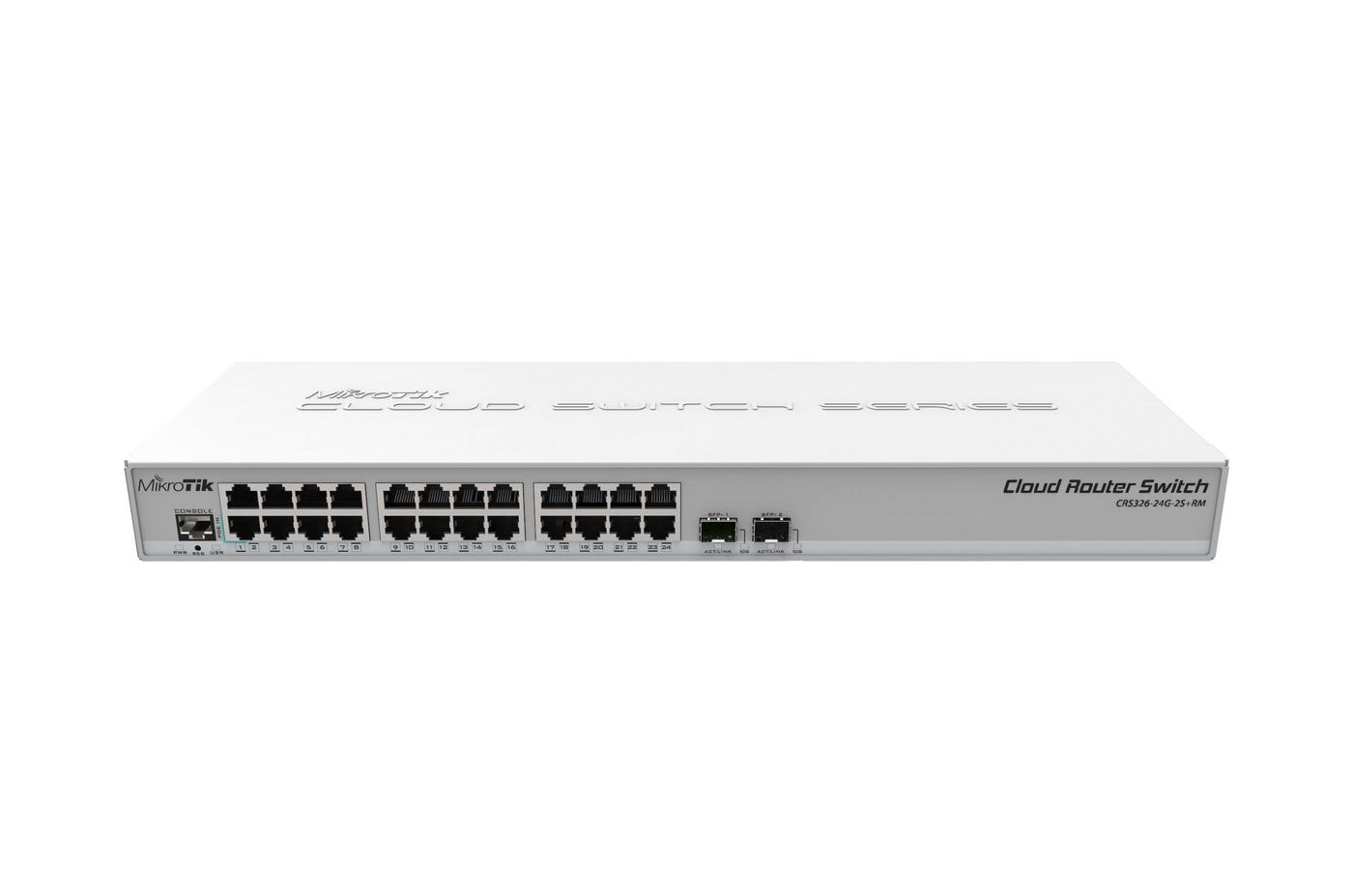 MikroTik Cloud Router Switch 326-24G-2S+RM 800 MHz CPU