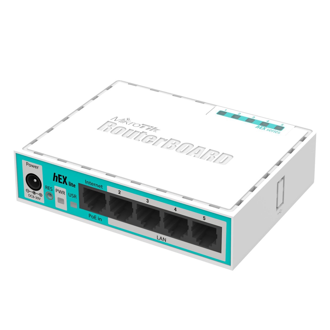 MikroTik RouterBOARD hEX lite with 850MHz CPU, 64MB RAM