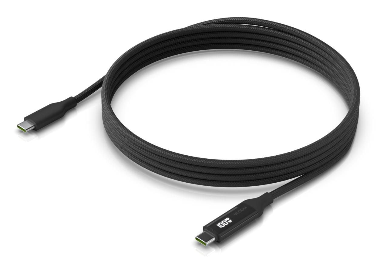 Ubiquiti Braided power and data cable with a double-sided charge