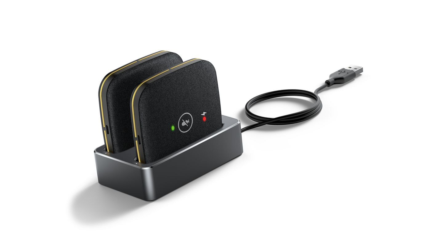Yealink CPW65 Package, 2 x CPW65 - wireless mic. Charger Cradle