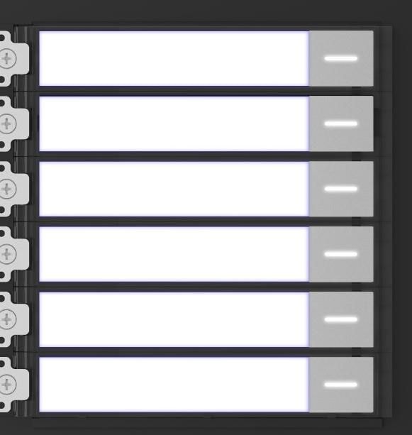 Hikvision KD8 Series Pro Modular Door Station 6 call buttons module