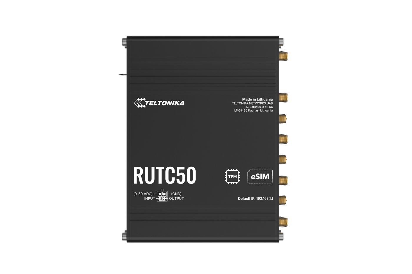 TELTONIKA NETWORKS RUTC50 V2 eSIM 5G/4G/LTE/3G WiFi 6 Router