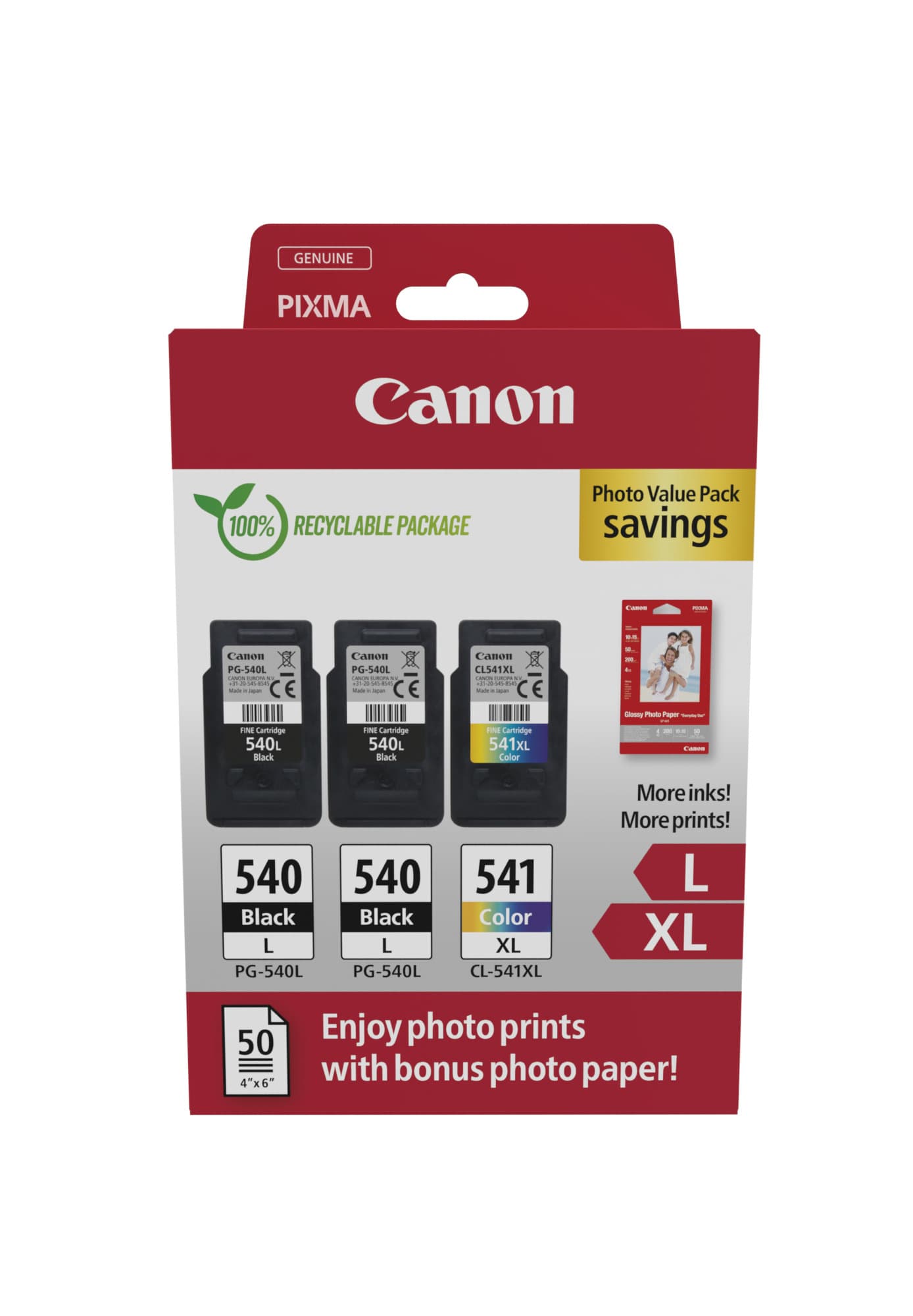 CANON PG-540Lx2/CL-541XL Ink Cartridge MULTI