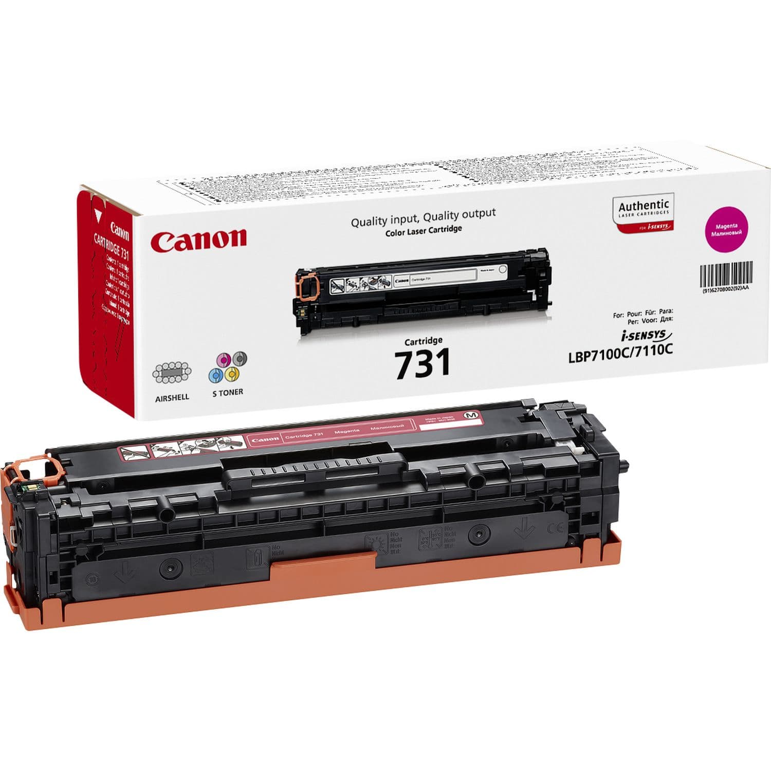 CANON 731-M toner cartridge magenta standard capacity 1.500 pages 1-pack