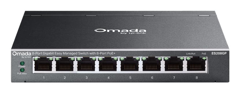 TP-LINK Omada 8-Port Gigabit Easy Managed Switch with 8-Port PoE+