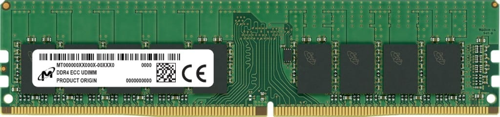 Micron - DDR4 - módulo - 16 GB - DIMM 288-pin - 3200 MHz / PC4-25600 - CL22 - 1.2 V - unbuffered - ECC