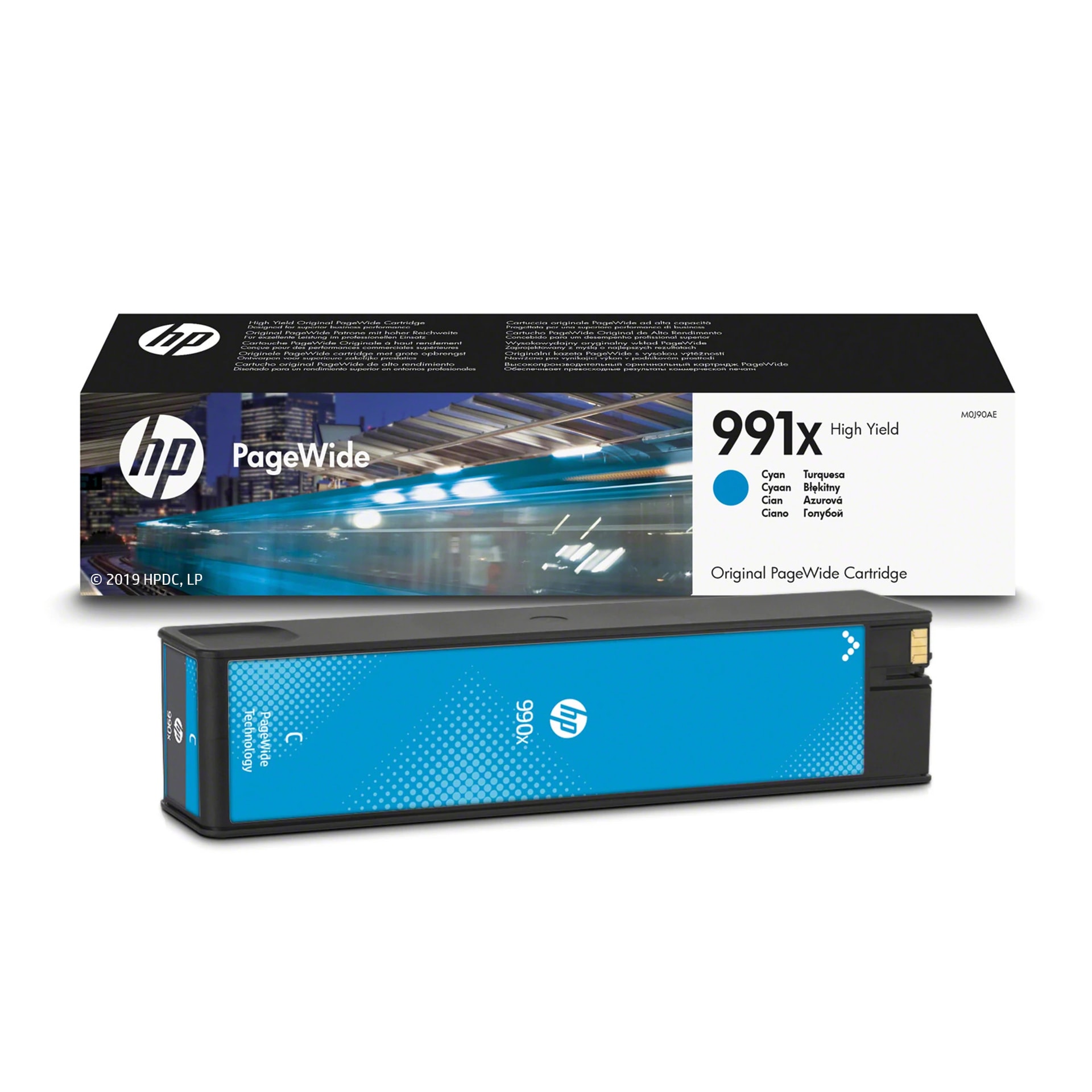 HP Consumível PageWide Original 991X Ciano de elevado rendimento