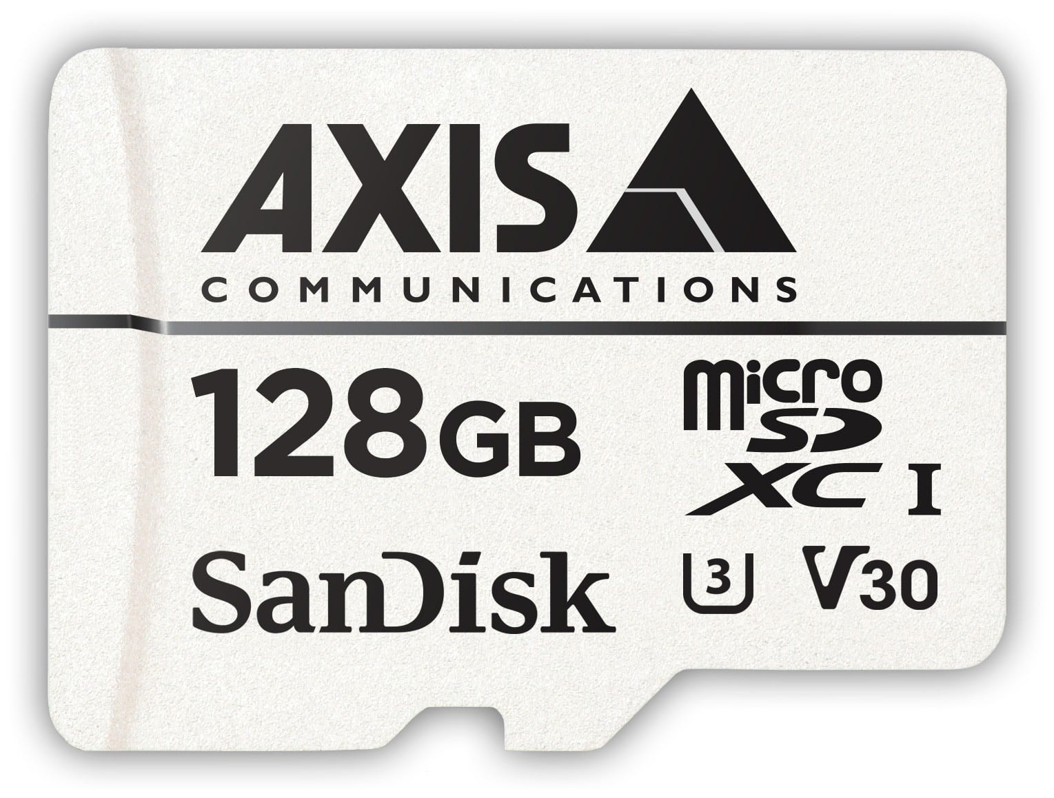 AXIS Surveillance - Cartão de memória flash (adaptador microSDXC para SD Incluído) - 128 GB - UHS-I U1 / Class10 - microSDXC - preto - para AXIS D3110, M3085, M3086, M4308, M5075, P3818, Q1656, Q1715, Q1942, Q6100, P37 Series