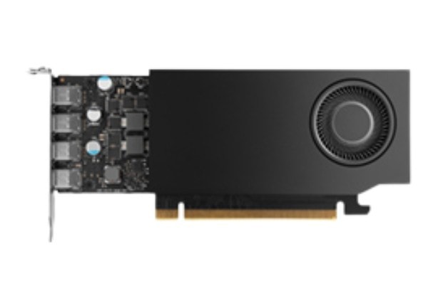 NVIDIA RTX A400 - Cartão gráfico - RTX A400 - 4 GB GDDR6 - PCIe 4.0 x8 baixo perfil - 4 x Mini DisplayPort