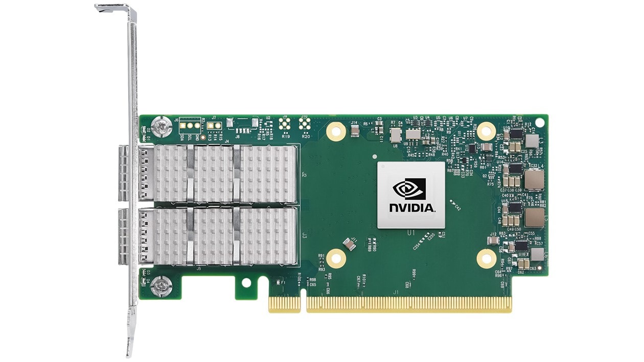 NVIDIA ConnectX-6 Dx - Adaptador de rede - PCIe 4.0 x16 - 100 Gigabit QSFP56 x 2