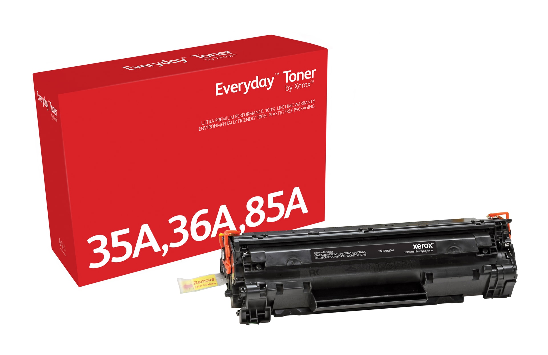 Toner Everyday™ Preto da compatível com HP 35A 36A 85A (CB435A/ CB436A/ CE285A), Capacidade padrão