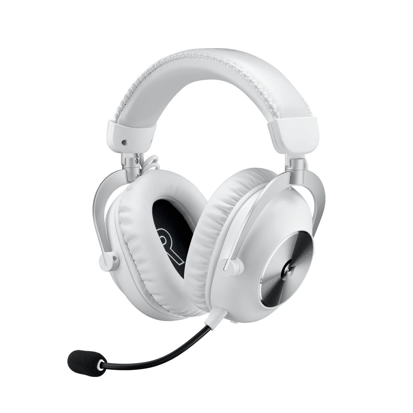 Logitech G Pro X 2 - Auscultadores - tamanho completo - Bluetooth / LIGHTSPEED - sem fios, com cabo - macaco de 3,5 mm - isolamento de ruído - branco