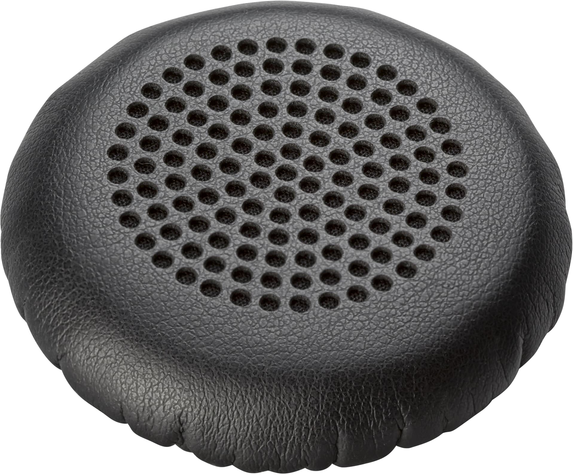 Poly - Almofada de ouvido para auricular - couro sintético - preto (pacote de 2) - Replaces Poly SKU 202999-02