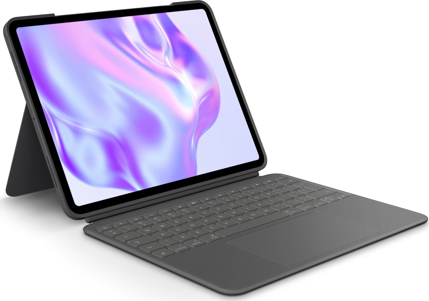 Logitech Combo Touch - Teclado e pasta de folio - com trackpad - retroiluminação - Apple Smart connector - QWERTY - Padrão internacional americano - grafite - para Apple 13-inch iPad Pro (M4)