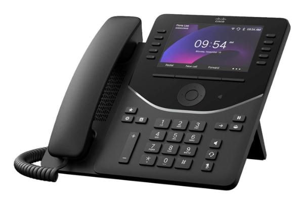 Cisco Desk Phone 9861 - Telefone VoIP - com Trusted Platform Module (TPM) 2.0 com identificação do chamador/chamada em espera - IEEE 802.11a/b/g/n/ac (Wi-Fi) / Bluetooth 5.2 LE - SIP, SDP, RTCP, RTP, SRTP - 130 linhas - preto carvão