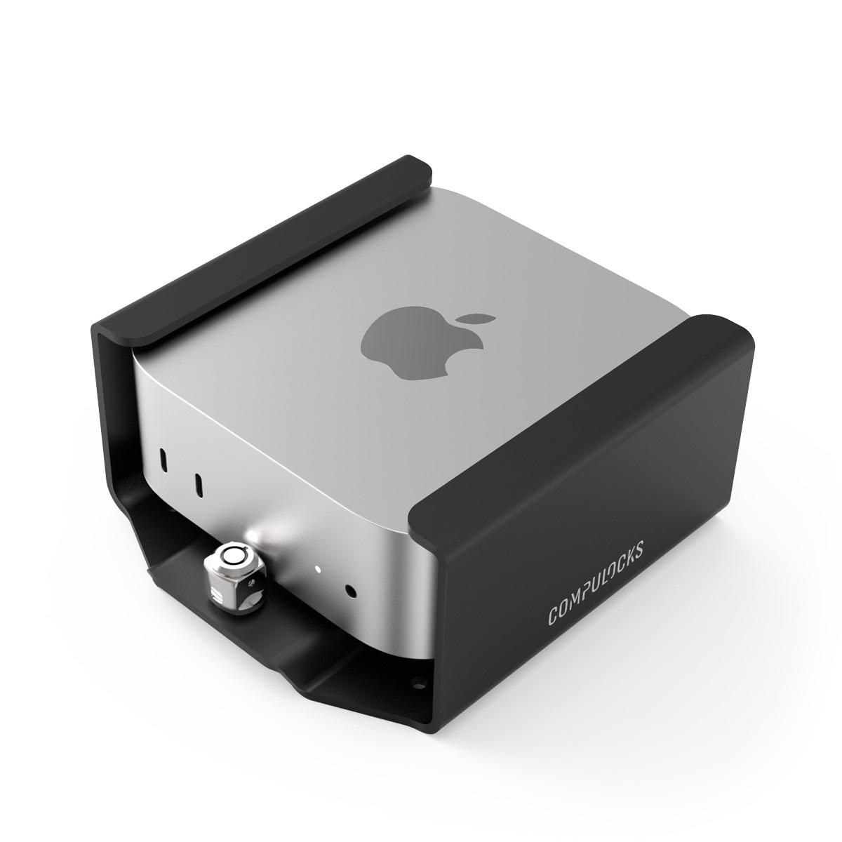 Compulocks Mac Mini Security Mount - Kit de montagem sistema de segurança - montagem na parede, montagem em secretária, montável sob a mesa, montável no monitor - preto - para Apple Mac mini (M4, M4 Pro)