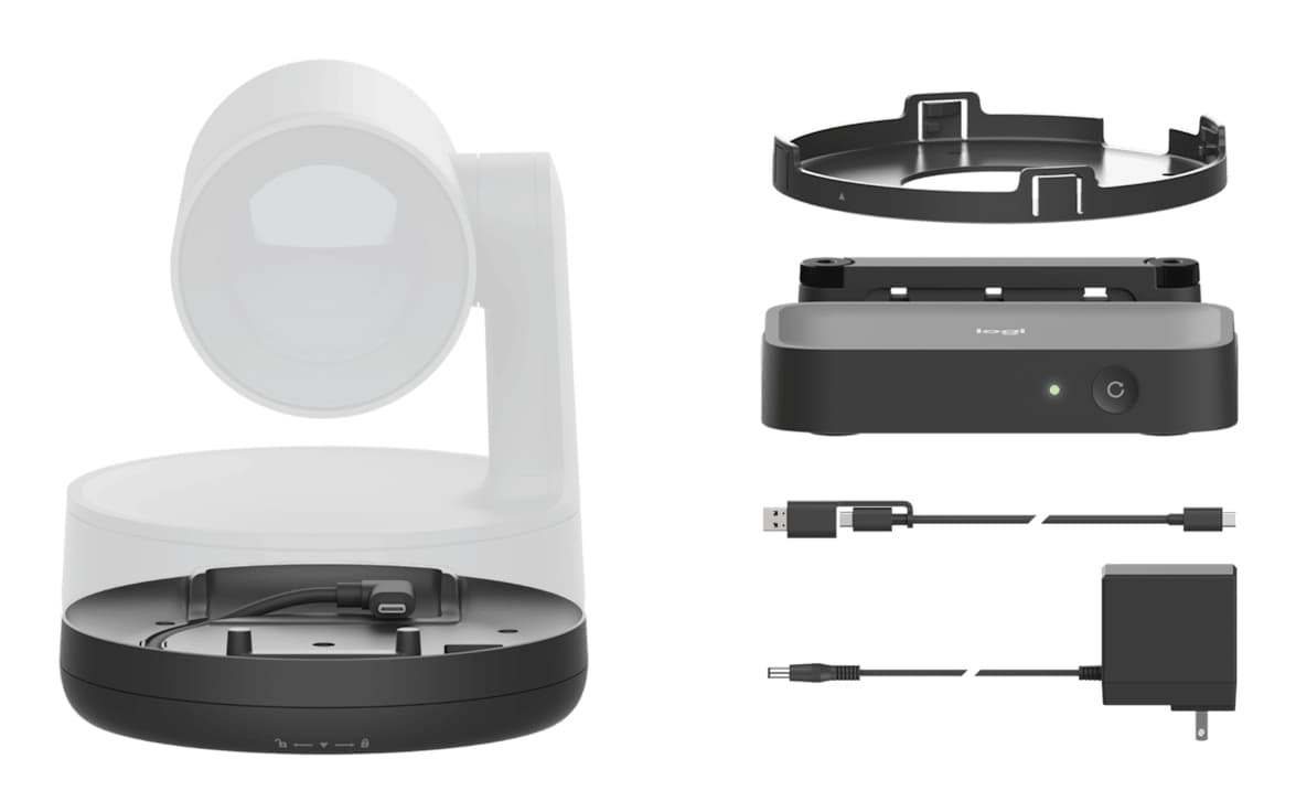 Logitech - Kit de Expansão - extensor de áudio / vídeo - 10Mb LAN, USB-C, USB 2.0 - durante CAT 5e - até 100 m