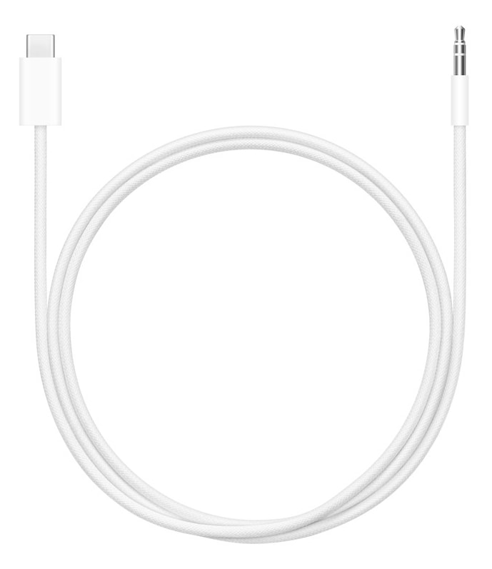 Apple - Adaptador USB-C para jack de auscultadores - USB-C macho para ficha áudio de 3,5mm macho - 1.2 m - bidirecional
