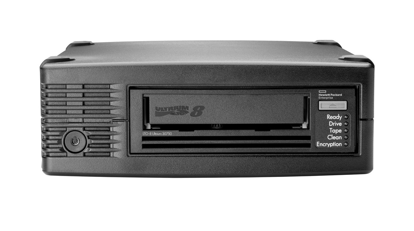 HPE Storage LTO-8 Ultrium - Unidade de fita - LTO Ultrium (12 TB / 30 TB) - Ultrium 8 - SAS-2 - externo - criptografia, capacidade WORM