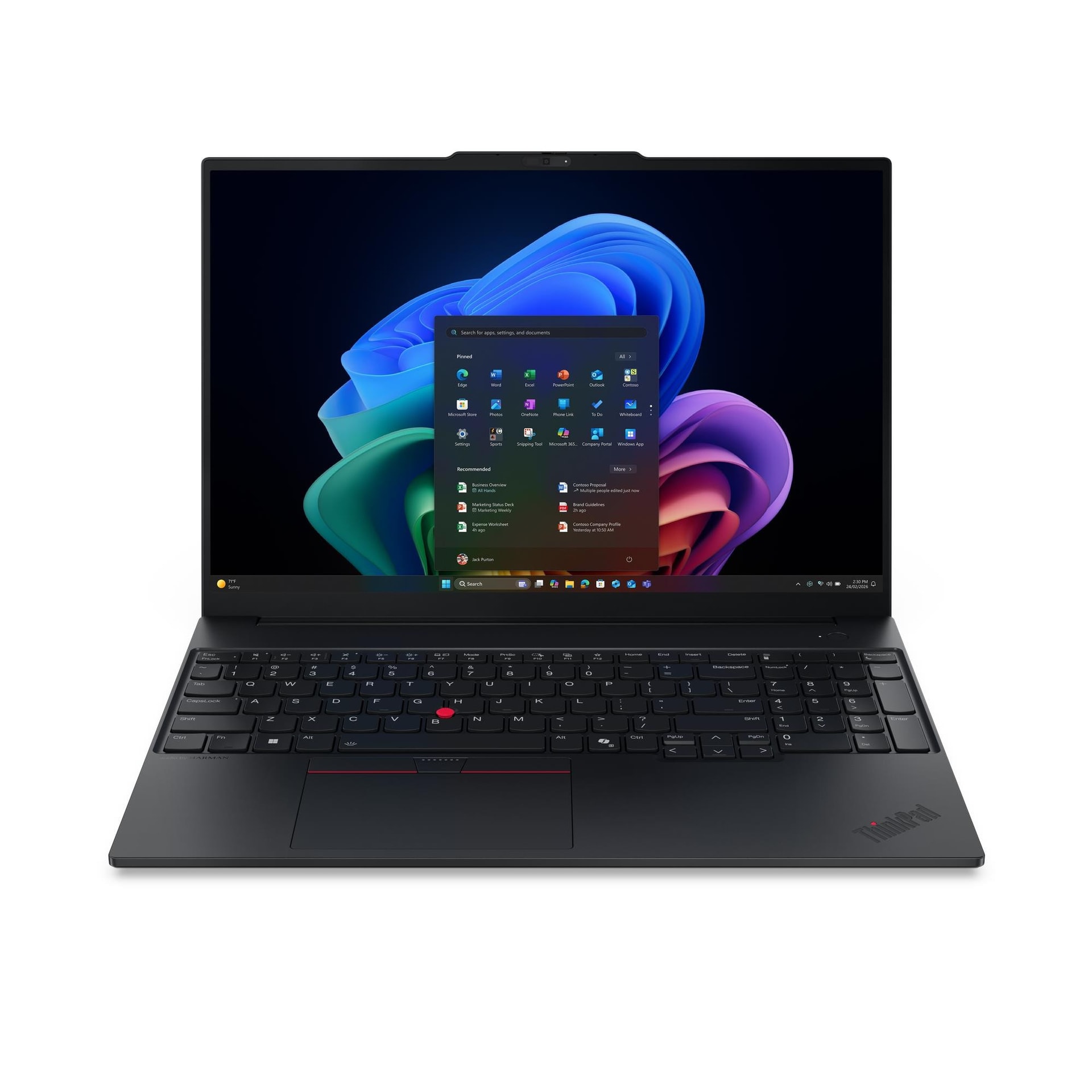 Lenovo ThinkPad E16 Gen 4 21YC - Copilot+ PC - Intel Core Ultra 5 - 325 / até 4.5 GHz - Win 11 Pro - Intel Graphics - 16 GB RAM - 512 GB SSD TCG Opal Encryption 2, NVMe - 16" IPS 1920 x 1200 - Gigabit Ethernet - Wi-Fi 7, Bluetooth - preto