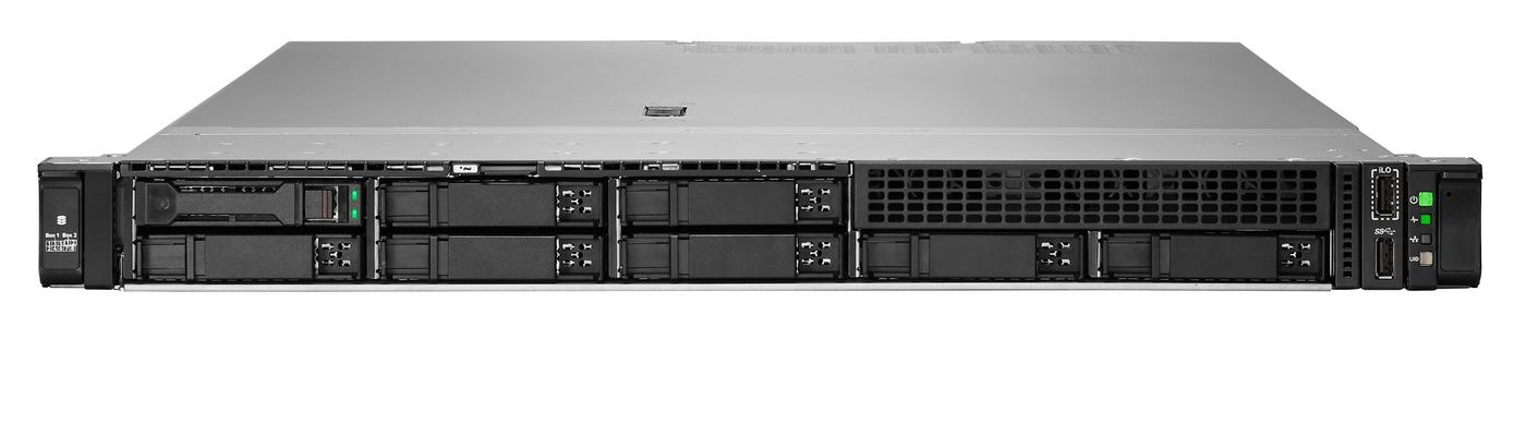 HPE ProLiant Compute DL320 Gen12 - Servidor - montável em bastidor 1U - 1 via - 1 x Xeon 6505P - RAM 64 GB - SATA/SAS/NVMe - hot-swap (permuta) 2.5" compartimento(s) - sem HDD - Gigabit Ethernet - monitor: nenhum