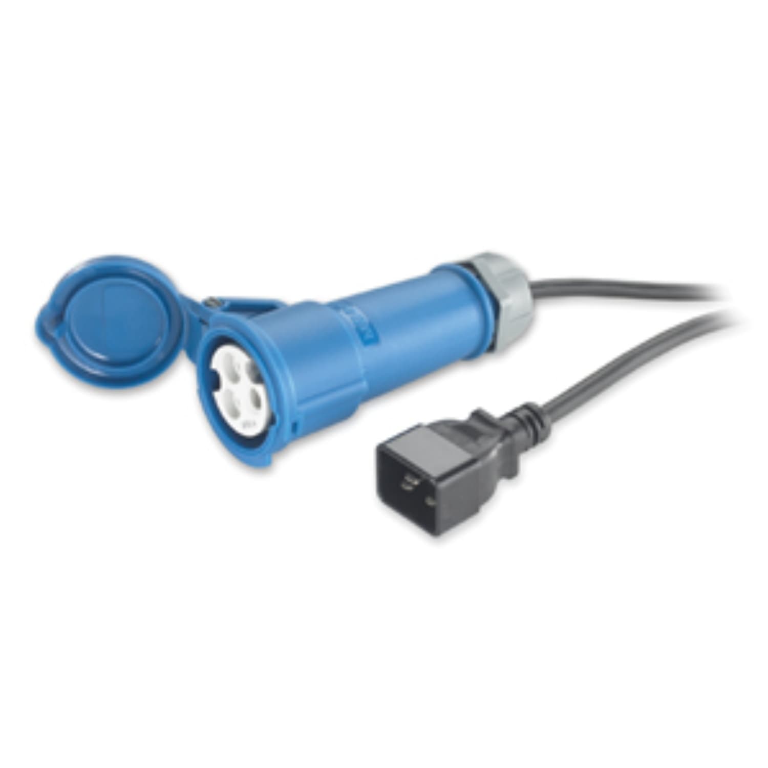 APC - Cabo de alimentação - IEC 60320 C20 para IEC 60309 16A (F) - AC 230 V - 16 A - 2.5 m - preto - para P/N: AP98892F, AP98894F, AP98896F, SUVTR30KHS, SUVTR40KH4B5S, SUVTR40KH5B5S, SUVTR40KHS