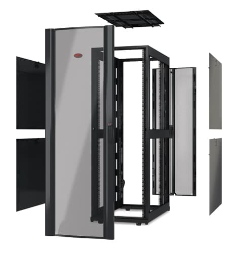 APC NetShelter SX - Gabinete - estrutura aberta - preto - 48U - 19"