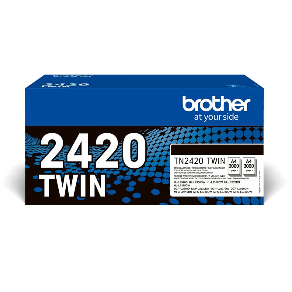 BROTHER TONER PRETO PACK DE 2 TN2420