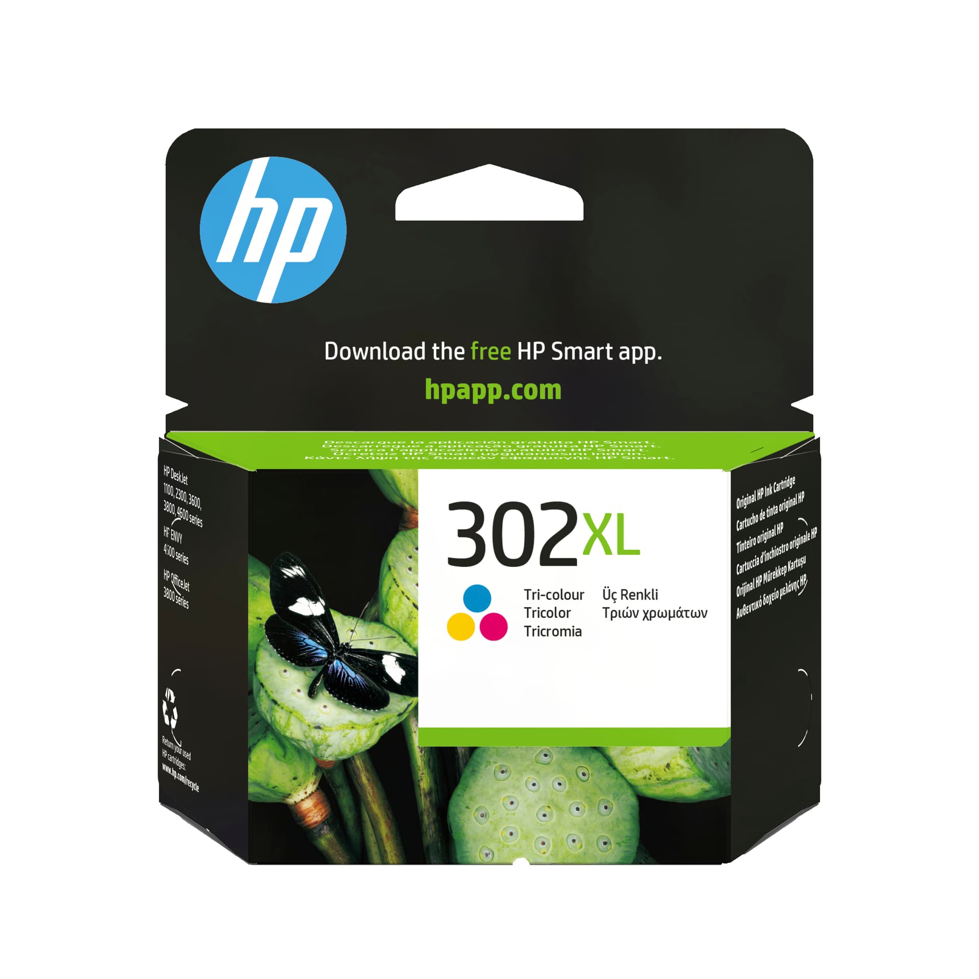 HP TINTEIRO ALTO RENDIMENTO TRICOLOR 302XL