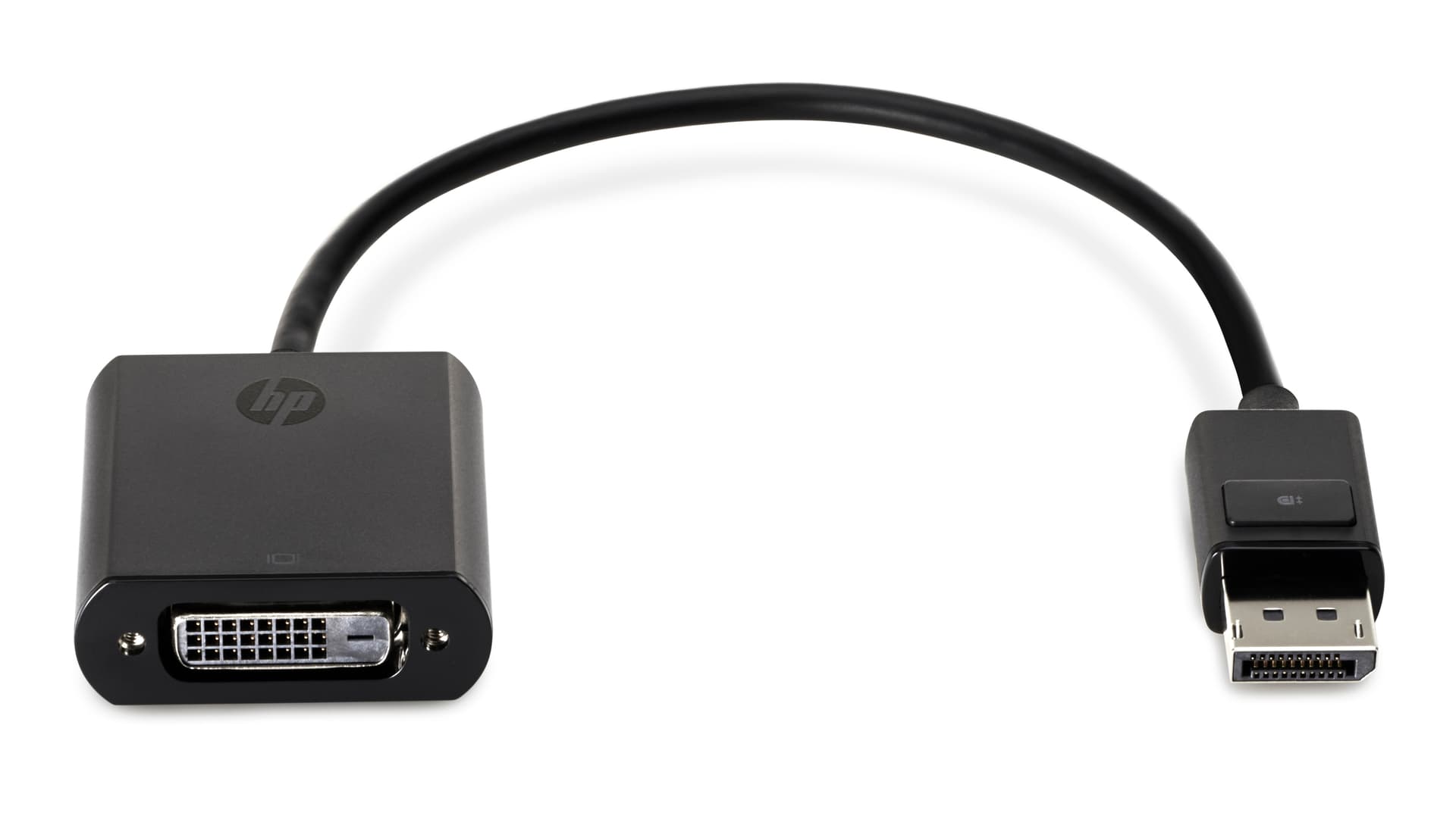 HP - Adaptador DisplayPort - DisplayPort (M) para DVI-D (F) - preto - para ProBook 64X G4, 650 G4, 650 G5, ZBook 14 G2, 14u G4, 15 G2, 15u G2, 15u G3, 15u G4, 17 G3