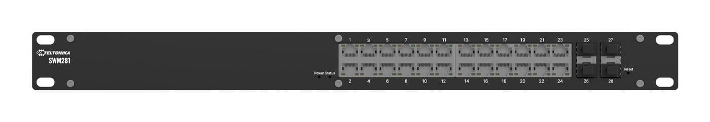 TELTONIKA NETWORKS SWM281 L2+ Managed Switch 24x ETH Ports 4x SFP Ports