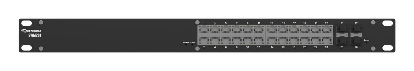 TELTONIKA NETWORKS SWM281 L2+ Managed Switch 24x ETH Ports 4x SFP Ports