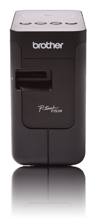 Brother P-Touch PT-P750W - Impressora de etiquetas - tranferência térmica - Rolo (2,4 cm) - 180 x 360 dpi - até 30 mm/ s - USB 2.0, Wi-Fi(n), NFC - cortador