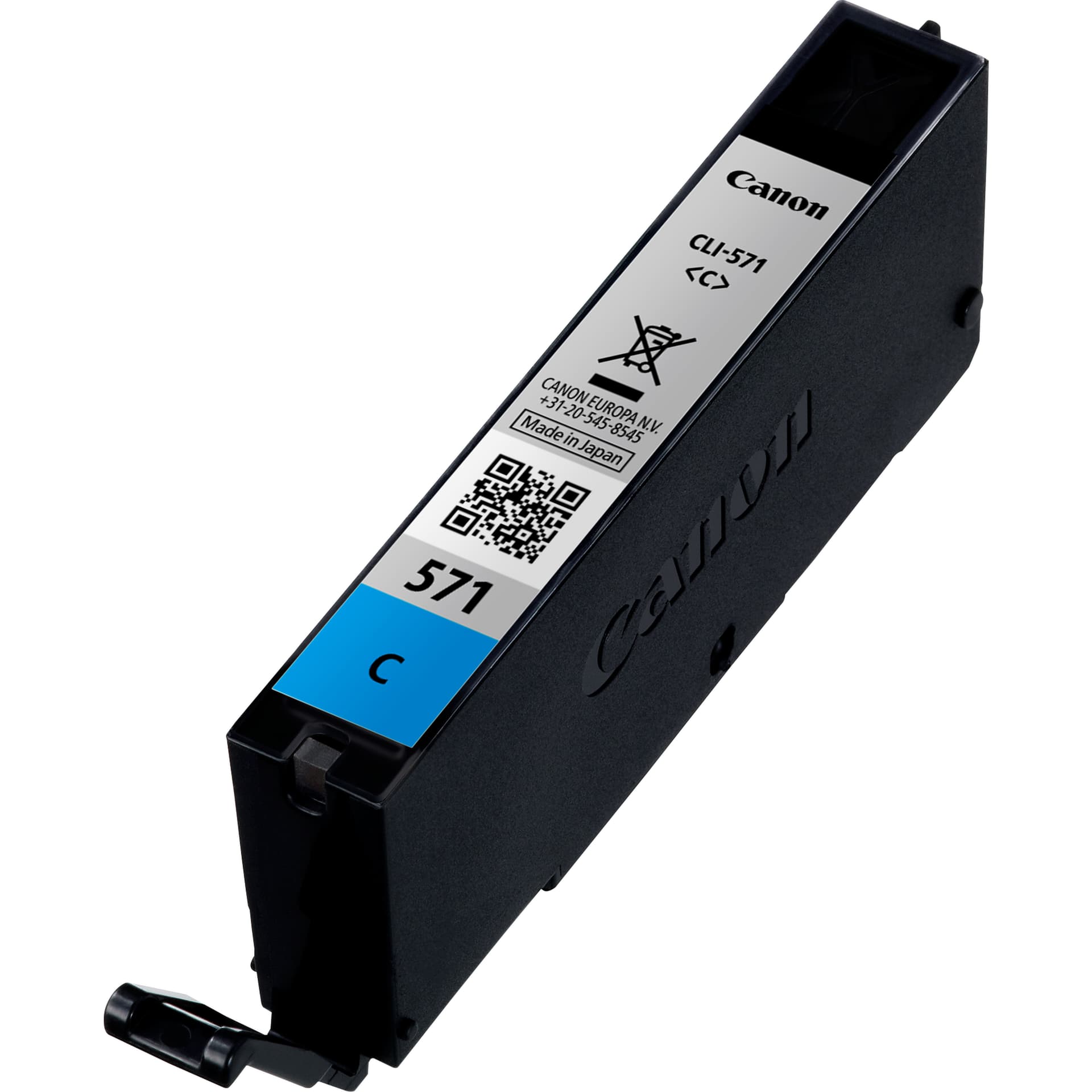 Canon CLI-571C - 7 ml - azul cyan - original - tanque de tinta - para PIXMA TS5051, TS5053, TS5055, TS6050, TS6051, TS6052, TS8051, TS8052, TS9050, TS9055