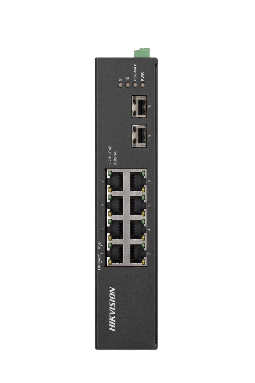 Hikvision DS-3T0510HP-E/HS L2, Unmanaged, 8 Gigabit RJ45