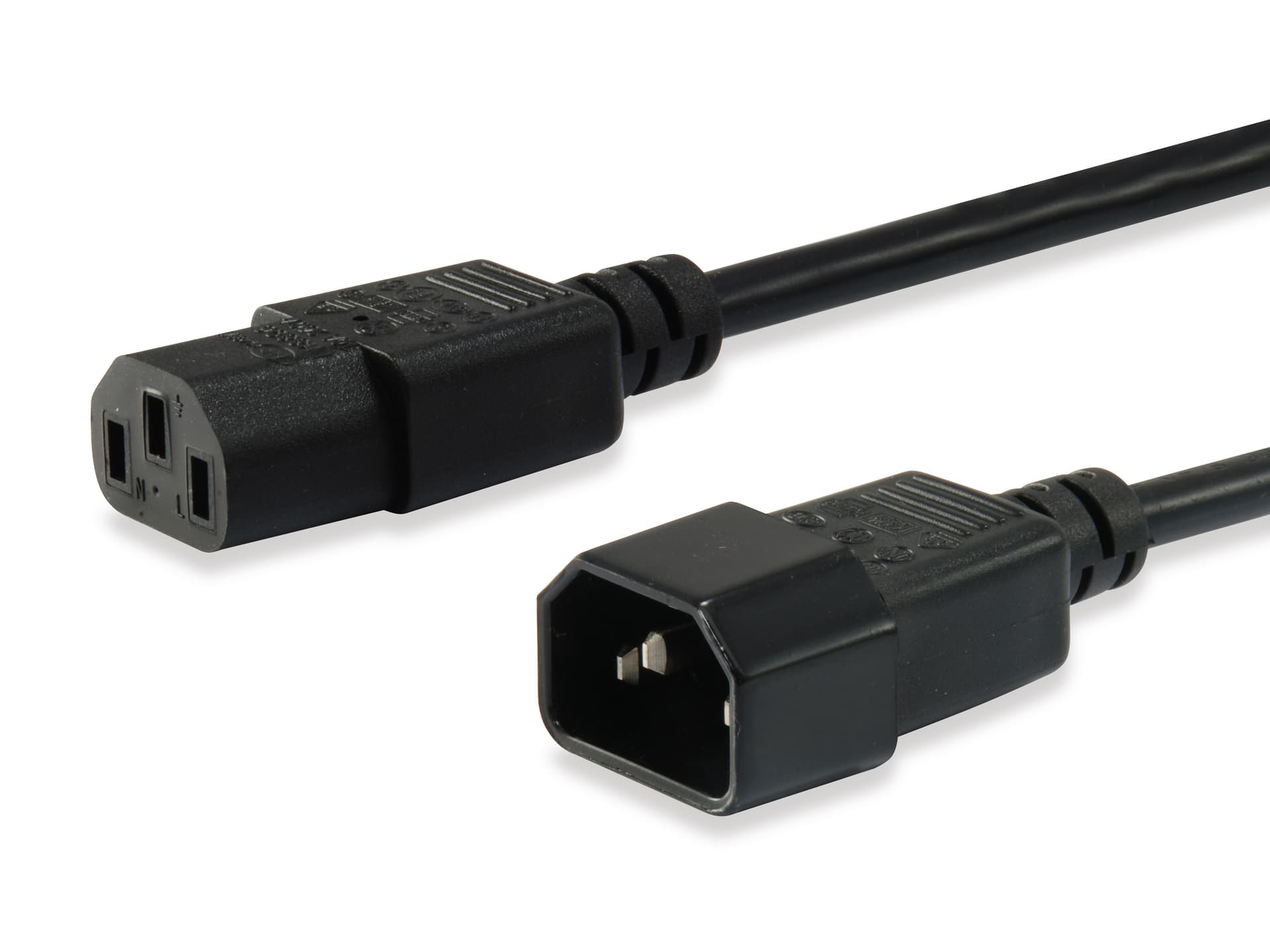 EQUIP CABO POWER EXTENSION IEC 320 VDE 3.0M BLACK