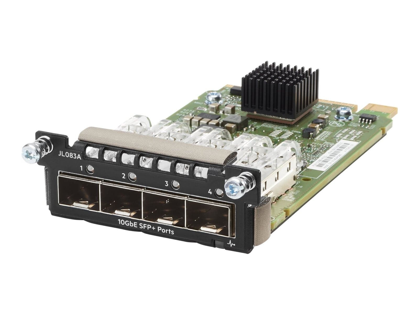 HPE Aruba - Módulo de expansão - 10 Gigabit SFP+ x 4 - para HPE Aruba 2930M 24, 3810M 16SFP+, 3810M 24G, 3810M 48G