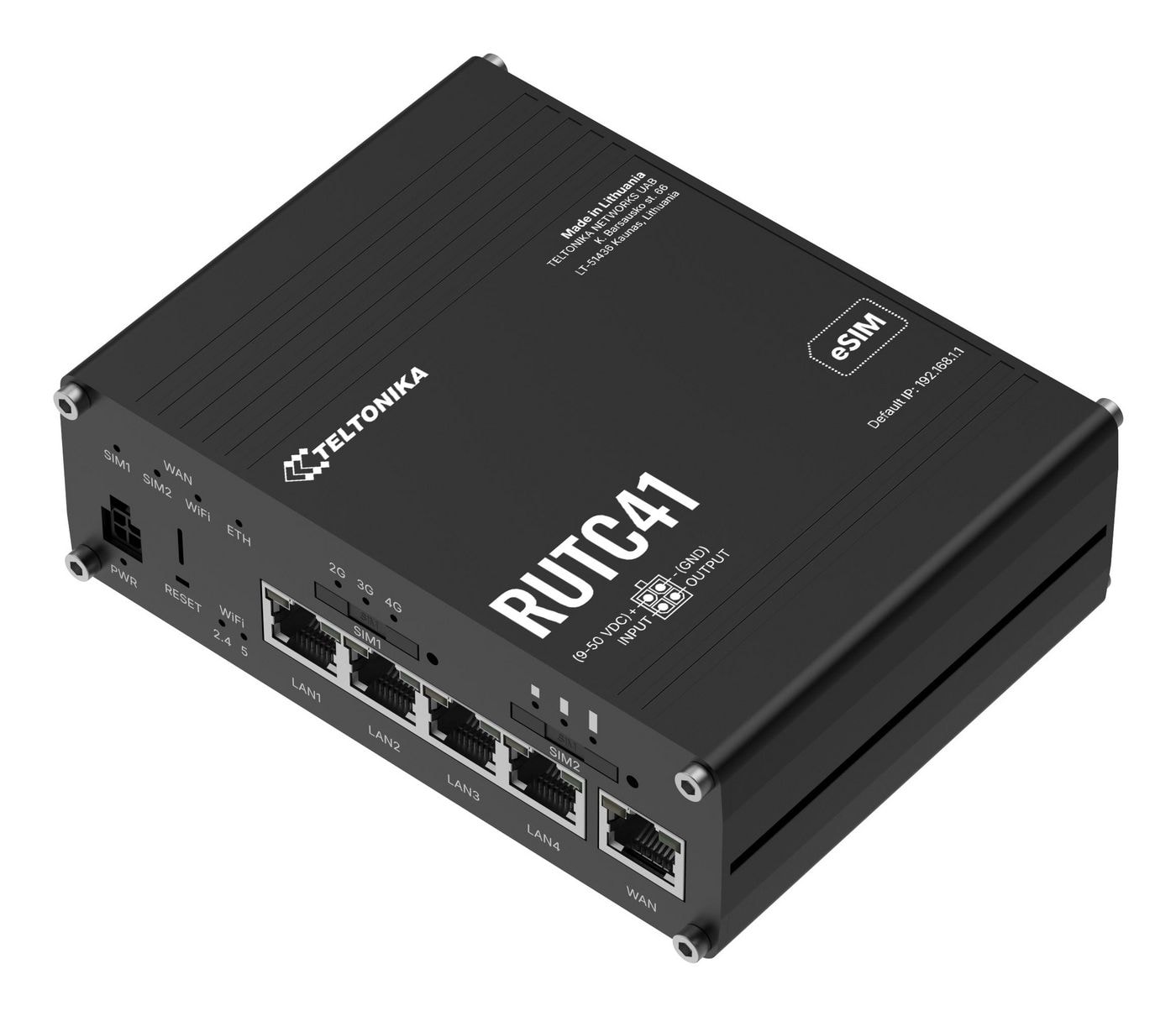 TELTONIKA NETWORKS RUTC41 4G/LTE WiFi DUAL-BAND Edge Router with Docker Support