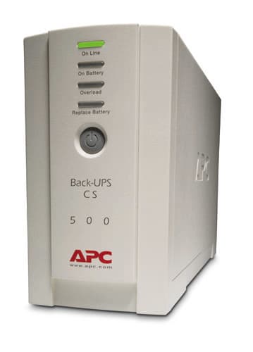 APC Back-UPS CS 500 - UPS - AC 230 V - 300 watt - 500 VA - RS-232, USB - conectores de saída: 4 - bege