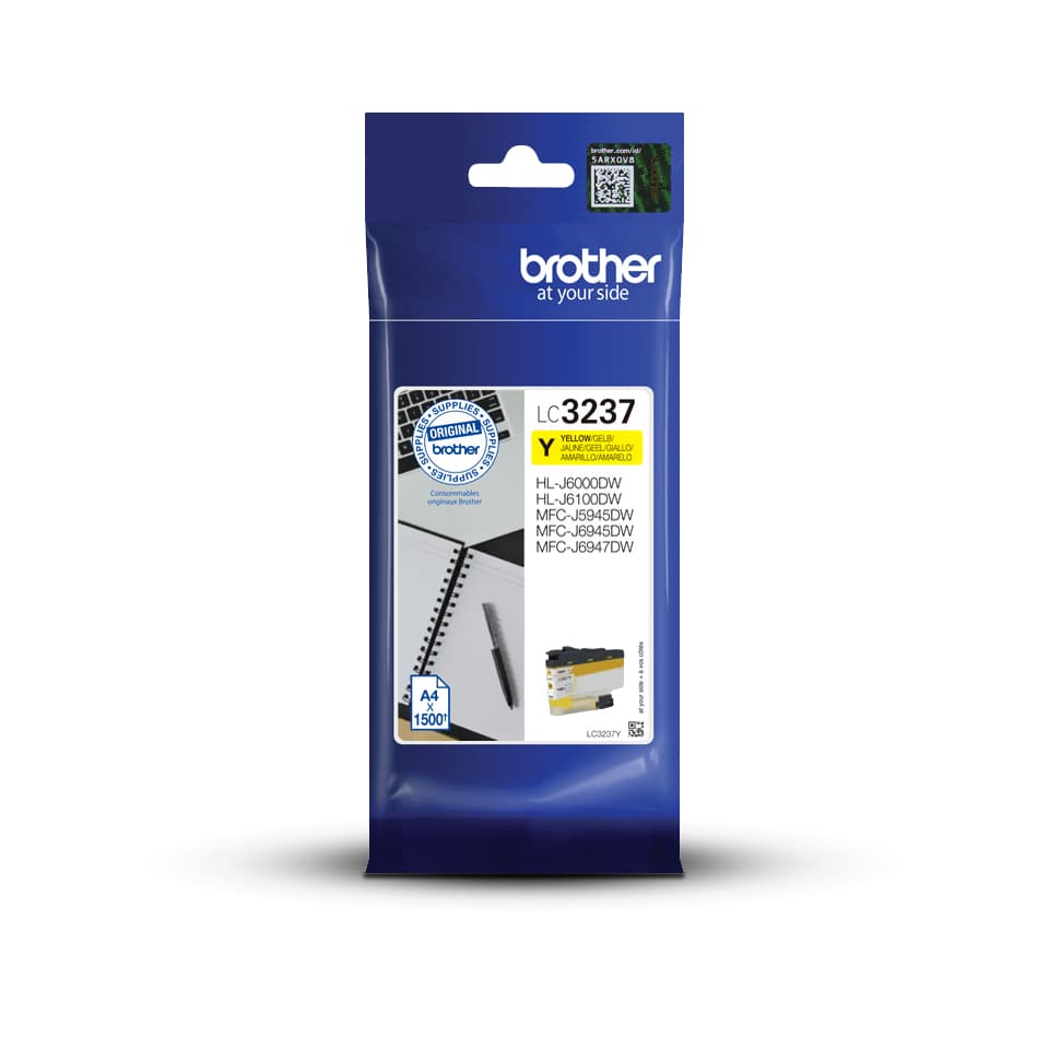 BROTHER TINTEIRO AMARELO LC3237Y