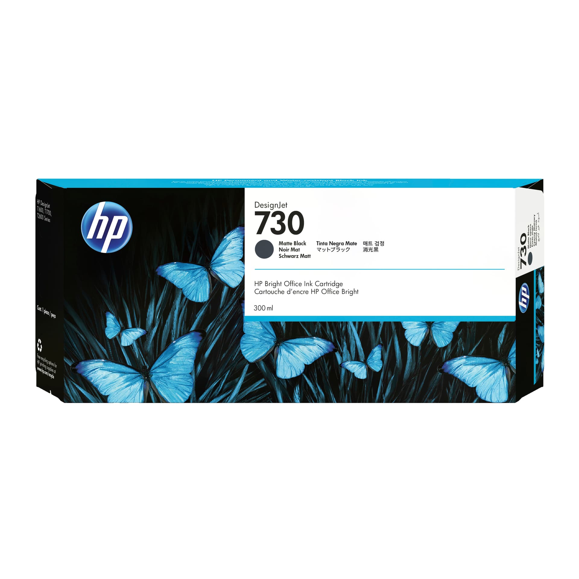 HP Tinteiro DesignJet 730 Preto Mate (300 ml)