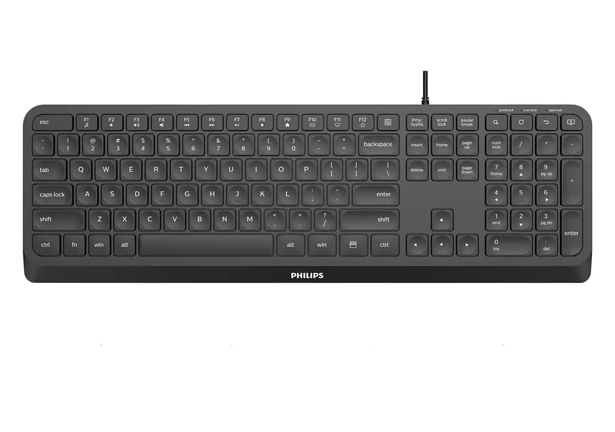 PHILIPS TECLADO COM FIO USB PRETO PT SPK6207B