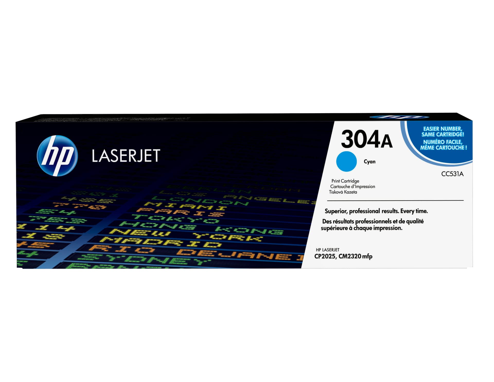 HP 304A original Colour LaserJet Toner cartridge CC531A cyan standard capacity 2.800 pages 1-pack ColorSphere