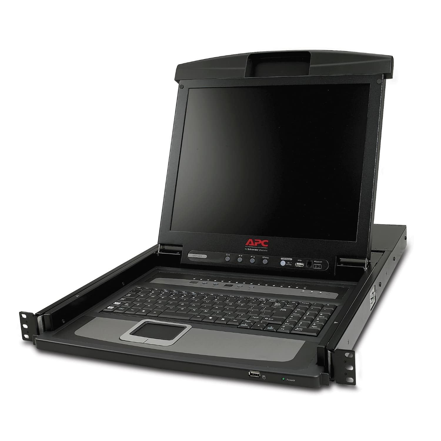 APC LCD Console - Consola KVM Com chave KVM - 16 portas - PS/2 - 17" - montável em bastidor - VGA - preto - 1U - para P/N: SMTL2K2RM2UCL, SMTL2K2RM2UCLNC, SMTL3KRM2UCL, SMTL3KRM2UCLNC, SMX3000RMX93