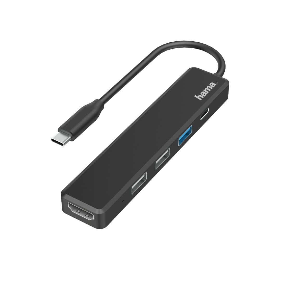 HAMA USB-C MULTIPORT HUB, 5 PORTS, 3 X USB-A, USB-C, HDMI - 200117