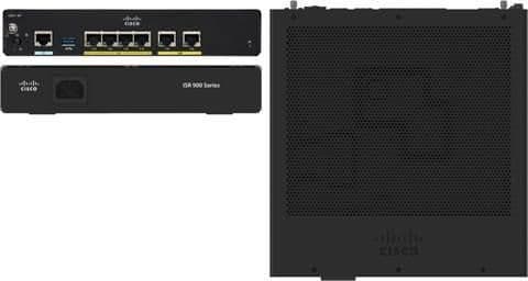 Cisco Integrated Services Router 921 - Roteador switch de 4 portas - 1GbE - Portas WAN: 2